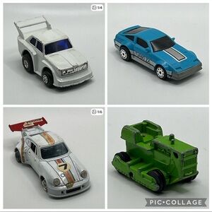 Vintage Die-Cast Toy Car Set of 4